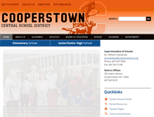 Tablet Screenshot of cooperstowncs.org
